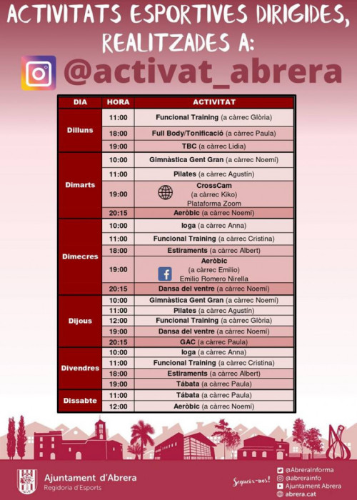 Activitats del Servei d'Esports