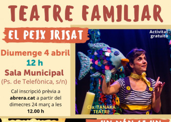 A Abrera reactivem les activitats per a la infància. Teatre familiar al mes d’abril!