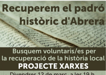 Recuperem el padró històric d'Abrera!