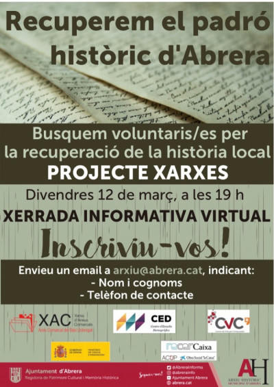 Recuperem el padró històric d'Abrera!