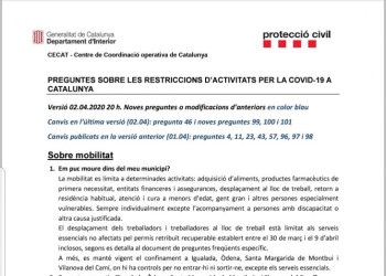 Qüestionari restriccions Covid 19   04-02-20   20h  01