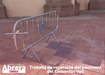 Recentment hem finalitzat els treballs de reparació del paviment a la zona del Cementiri Vell