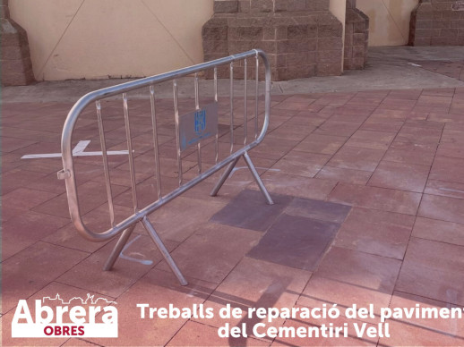 Recentment hem finalitzat els treballs de reparació del paviment a la zona del Cementiri Vell