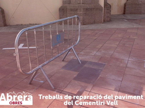 Recentment hem finalitzat els treballs de reparació del paviment a la zona del Cementiri Vell