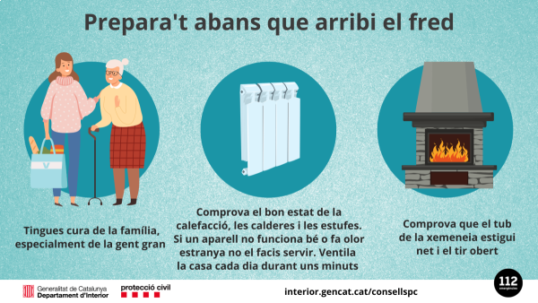 Consells d'autoprotecció abans que arribi el fred