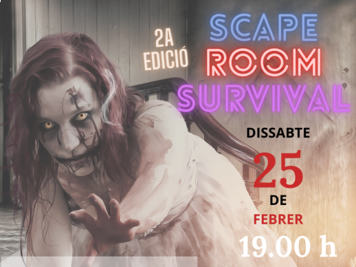 Ei, Joves! Celebreu el Carnaval amb nosaltres! Obrim inscripcions per a l'Scape Room "Survival"