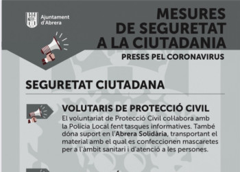 Incrementem les tasques del Servei de Seguretat Ciutadana com a mesura de prevenció i contenció del coronavirus