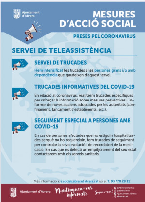 Reforcem els serveis d'Acció Social durant el confinament per garantir els serveis bàsics a la ciutadania