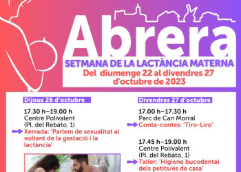 Abrera, seu inaugural de la Setmana de la Lactància Materna 2023