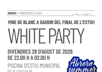 La Piscina Municipal d’Estiu acollirà el proper divendres 28 d'agost, una festa per acomiadar l'estiu amb una 'White Party'