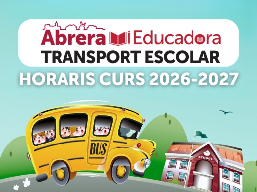 Atenció, famílies! Consulteu tota la informació del Transport Escolar d'Abrera del curs 2026-2027