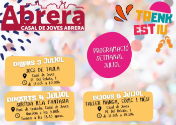 TRENKESTIU 2023 -CALENDARI DEL 3 AL 7 JULIOL