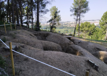 Jaciment de les trinxeres de la guerra civil espanyola al bosc del barri de Sant Miquel d'Abrera