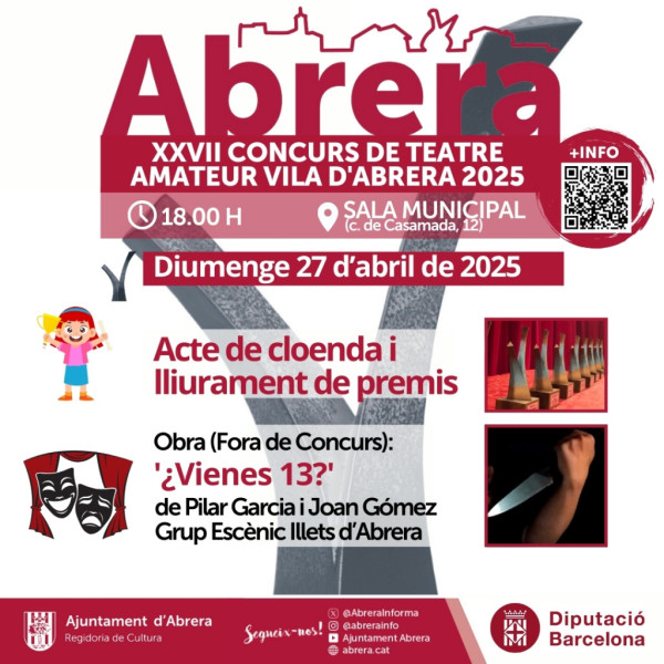 Cloenda Concurs de Teatre Amateur Vila d'Abrera 2025
