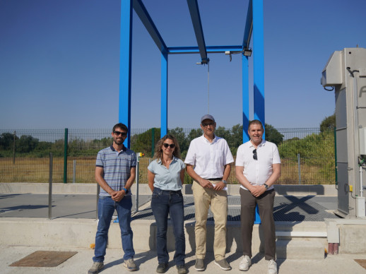 Visitem els treballs de connexió del barri de Can Vilalba a la xarxa de sanejament del sistema d'Abrera