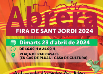 Torna la Fira de Sant Jordi d'Abrera, amb diferents activitats programades per a tothom!