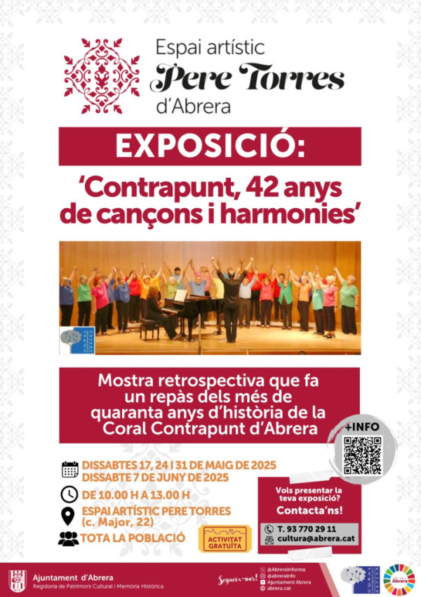 Exposició Espai Artístic Pere Torres d'Abrera: 'Contrapunt, 42 anys de cançons i harmonies'