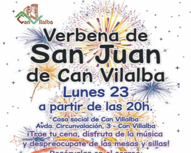 Cartell Revetlla de Sant Joan 2025 a Can Vilalba