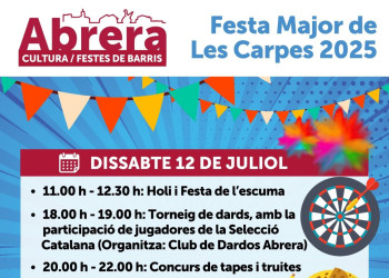 Consulteu la programació de la Festa Major de Les Carpes 2025