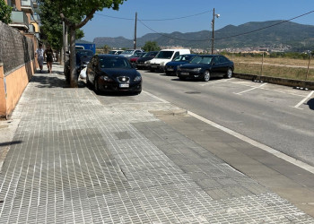 Finalitzats els treballs de reparació de voreres a diversos carrers del barri del Rebato d'Abrera