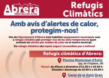 Refugis climàtics a Abrera - 16.08.25