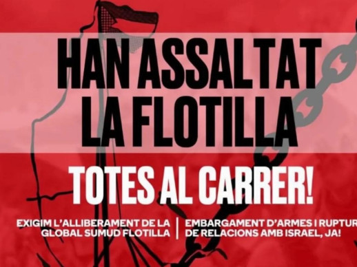 Global Sumud Flotilla convoca a la ciutadania a les 19 h davant l'Ajuntament d'Abrera, per protestar per la intervenció de les embarcacions humanitàries