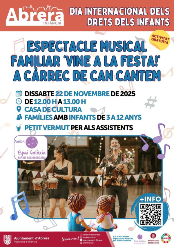 Cartell Commemoració del Dia Internacional dels Drets de la Infància 2025