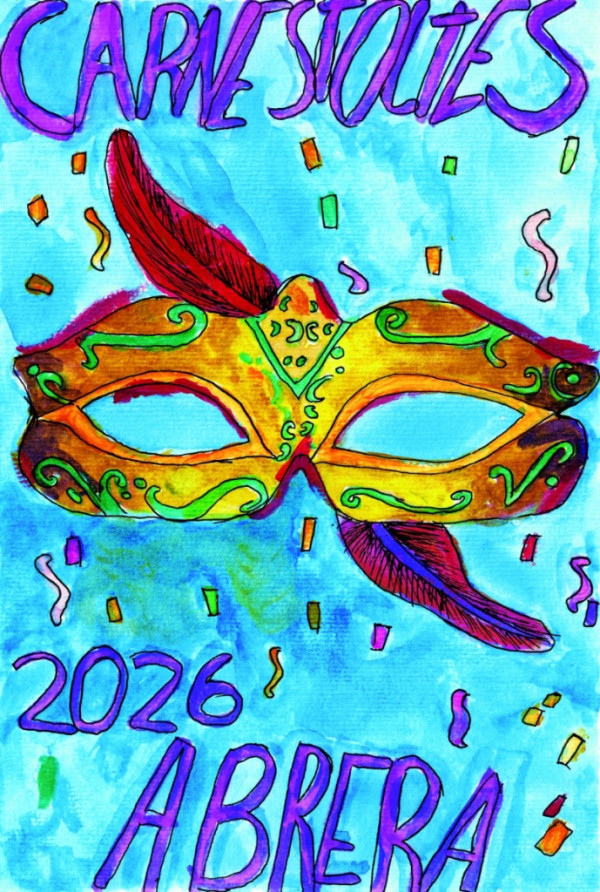 Cartell guanyador del Concurs infantil de Cartells de Carnaval 2026 d'Abrera