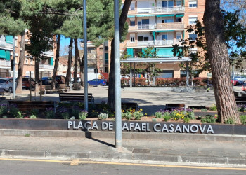 Finalitzem els treballs de reparació i millora dels jardins de la plaça de Rafael Casanova