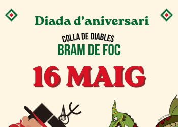 Cartell 45è aniversari Colla de Diables Bram de Foc d'Abrera