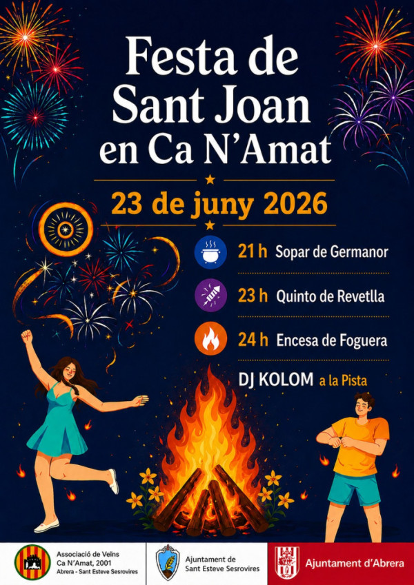 El barri de Ca n'Amat, ha organitzat una Festa de Sant Joan