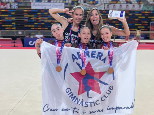 Felicitem l’Abrera Gimnàstic Club pels seus excelents resultats al Campionat d’Espanya Absolut de Gimnàstica Artística Femenina. Enhorabona campiones!