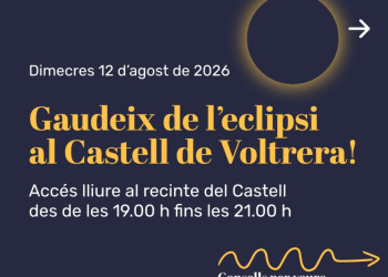 Aquest dimecres 12 d’agost, gaudirem de l’eclipsi solar al Castell de Voltrera d'Abrera!