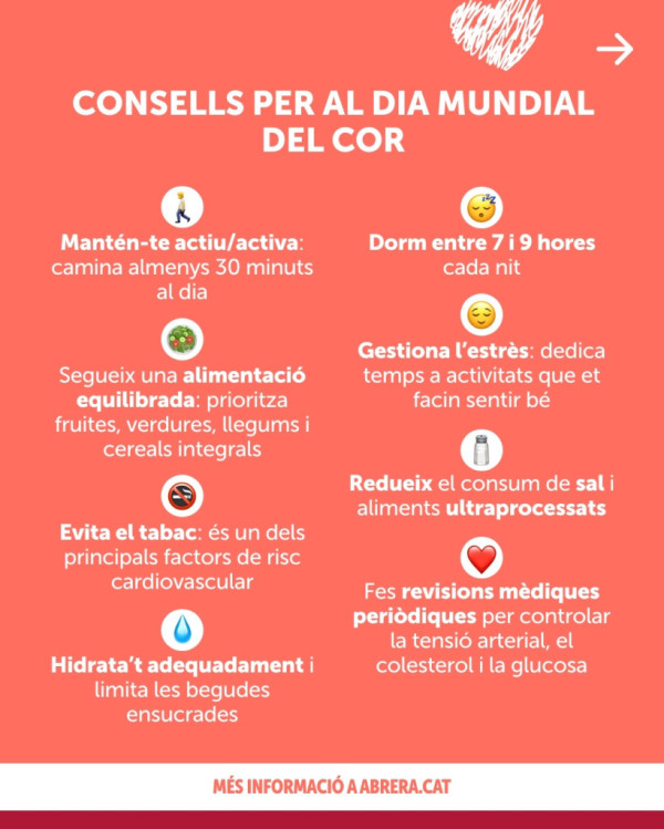 Abrera commemora el Dia Mundial del Cor amb una xerrada sobre la prevenció de l’infart i la reanimació cardiopulmonar