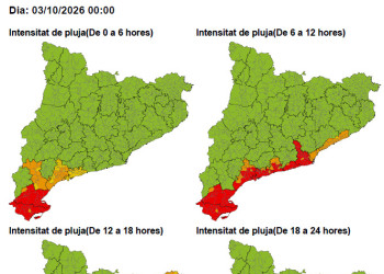 Consells de prevenció davant la previsió de pluges intenses que poden afectar Abrera i la comarca del Baix Llobregat aquest dissabte 3 d'octubre