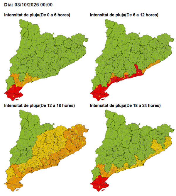 Consells de prevenció davant la previsió de pluges intenses que poden afectar Abrera i la comarca del Baix Llobregat aquest dissabte 3 d'octubre