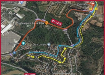 16a Pujada Q8 Santa Maria de Vilalba – Ullastrell: canvis provisionals de circulació