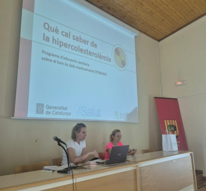 Dimecres 27 de maig hem parlat sobre hipercolesterolèmia, amb la col·laboració de la Farmàcia Rocamora