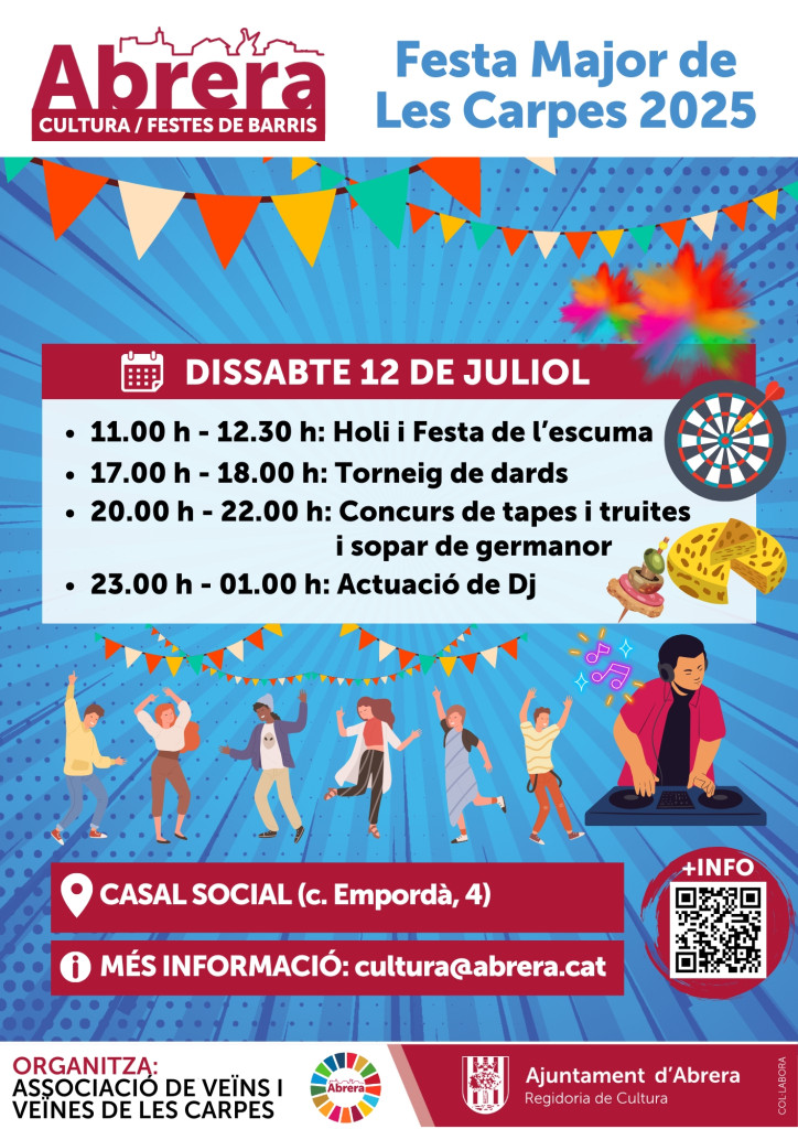 Festa Major de Les Carpes: dissabte 12 de juliol de 2025