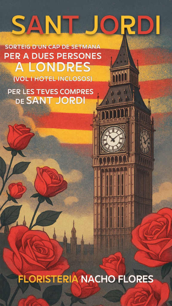 Sorteig Sant Jordi 2025 Floristeria Nacho Flores