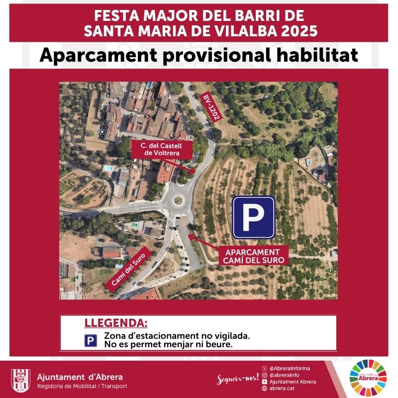 Modificacions puntuals del trànsit i estacionament de vehicles al barri de Santa Maria de Vilalba