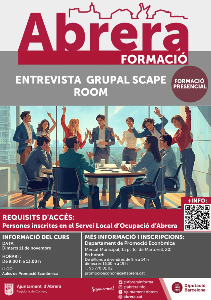 Curs Entrevista Grupal Scape Room - Novembre 2025