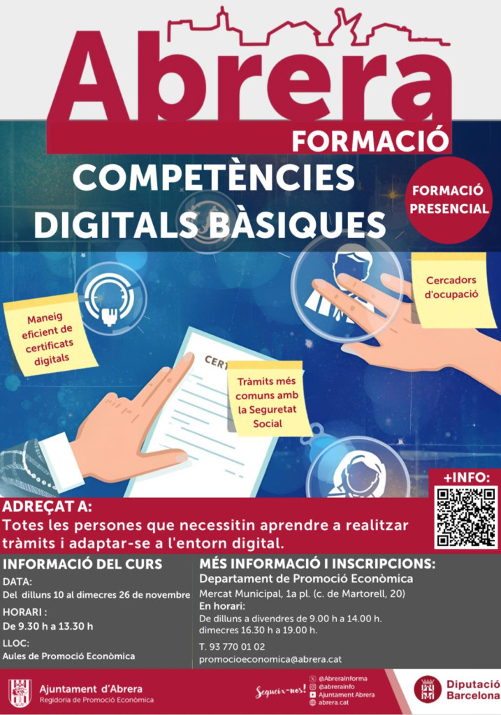 Curs Competències Digitals Bàsiques - Novembre 2025